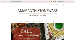 Desktop Screenshot of amaranthstoneware.com