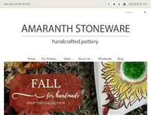 Tablet Screenshot of amaranthstoneware.com